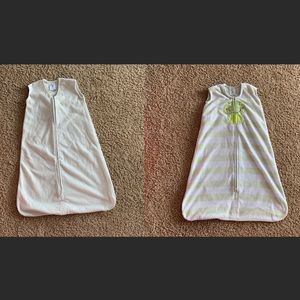 Lot of two fleece Halo sleep sacks M/6-12 months